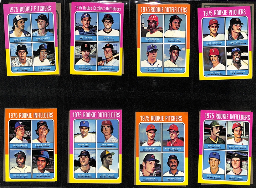 1975 Topps Mini Baseball Complete Set of 660 Cards w. George Brett & Robin Yount Rookie Cards
